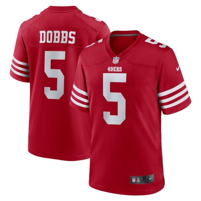 Joshua Dobbs San Francisco 49ers Team Game Jersey - Scarlet