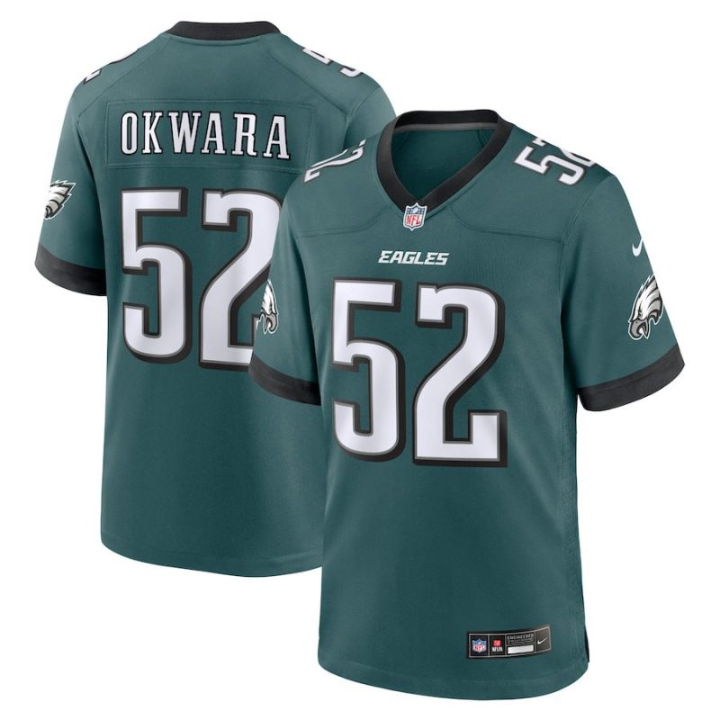 Julian Okwara Philadelphia Eagles Game Jersey - Midnight Green