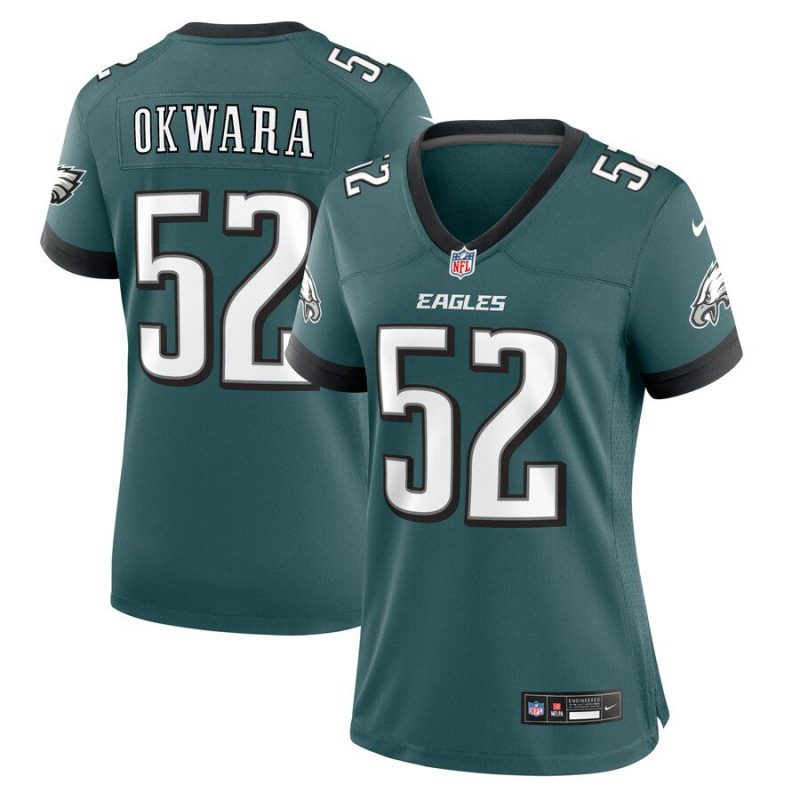 Julian Okwara Philadelphia Eagles Women's Game Jersey - Midnight Green