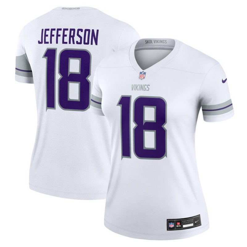 Justin Jefferson Minnesota Vikings Women's Alternate Legend Jersey - White