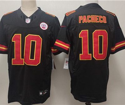 Kansas City Chiefs #10 Isiah Pacheco Black F.U.S.E. Vapor Untouchable Limited Football Stitched Jersey