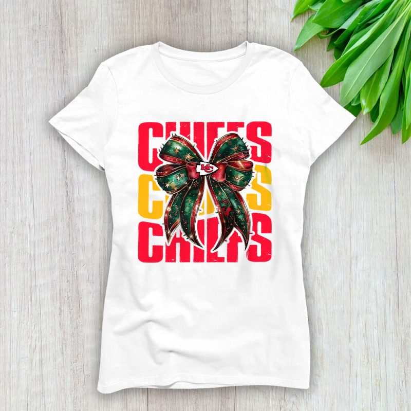 Kansas City Chiefs Merry Christmas NFL Gift For Fan Christmas Funny Lady T-Shirt Women Tee LTL20712