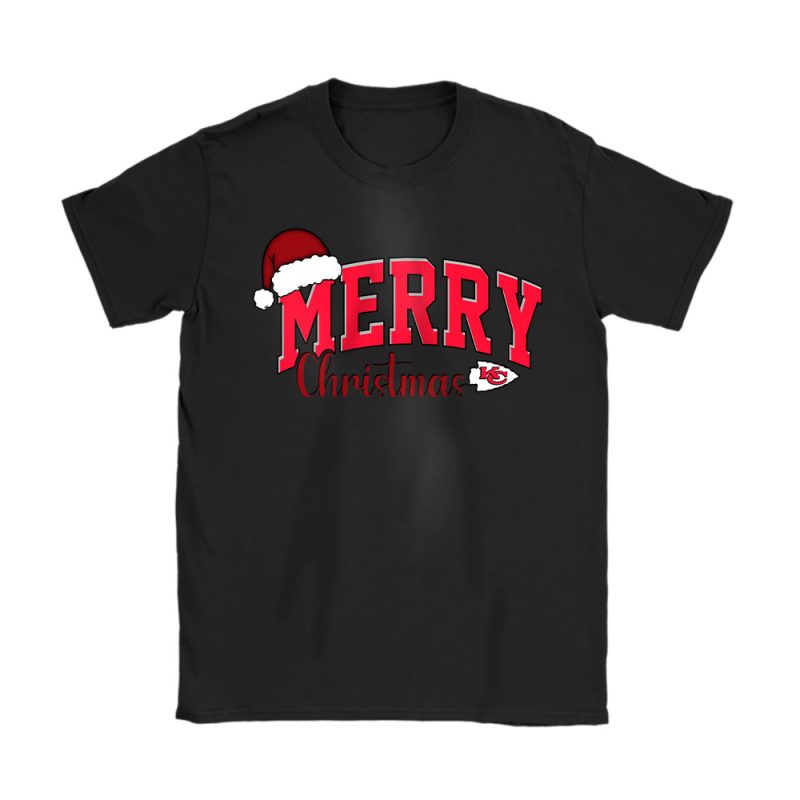 Kansas City Chiefs Merry Christmas NFL Gift For Fan Christmas Funny Unisex T-Shirt Cotton Tee TAT20711