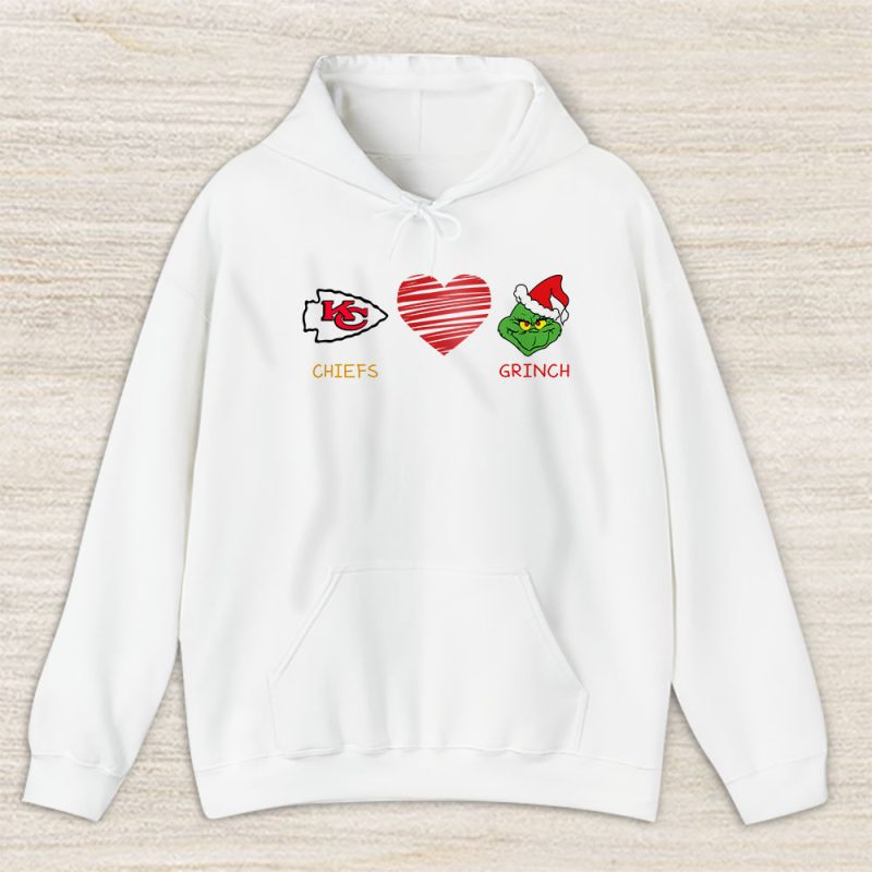 Kansas City Chiefs Merry Christmas NFL Gift For Fan Cute Grinch Unisex Hoodie TAS20723