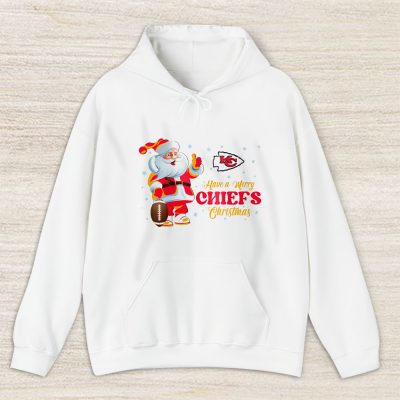 Kansas City Chiefs Merry Christmas NFL Gift For Fan Cute Santa Hohoho Unisex Hoodie TAS20718