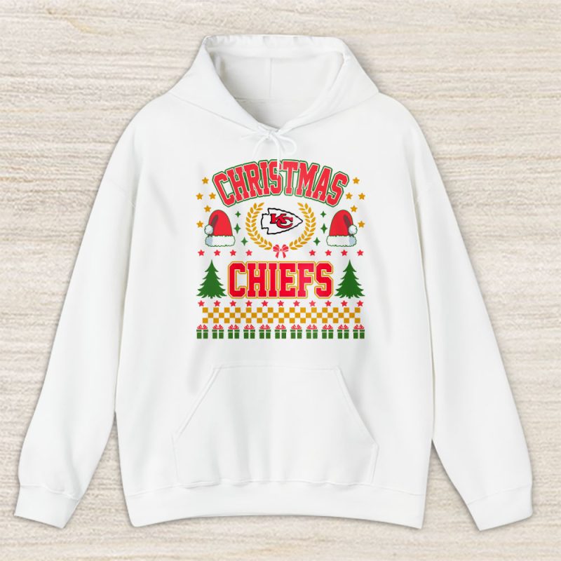 Kansas City Chiefs Merry Christmas NFL Gift For Fan Cute Santa Hohoho Unisex Hoodie TAS20726