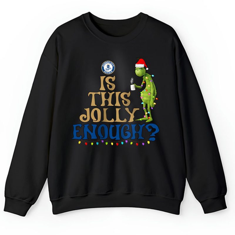 Kansas City Royals Merry Christmas MLB Gift For Fan Cute Grinch Unisex Sweatshirt TAH21424