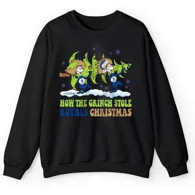 Kansas City Royals Merry Christmas MLB Gift For Fan Cute Grinch Unisex Sweatshirt TAH21756