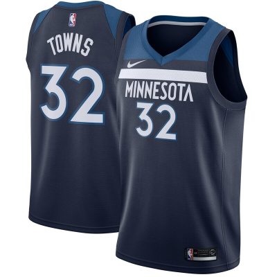 Karl-Anthony Towns Minnesota Timberwolves Swingman Jersey Navy - Icon Edition