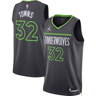 Karl-Anthony Towns Minnesota Timberwolves Swingman Jersey - Statement Edition - Charcoal