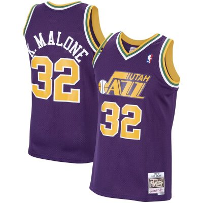 Karl Malone Utah Jazz 1991/92 Hardwood Classics Swingman Jersey - Purple