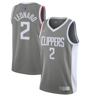 Kawhi Leonard LA Clippers 2020/21 Swingman Player Jersey Gray - Earned Edition