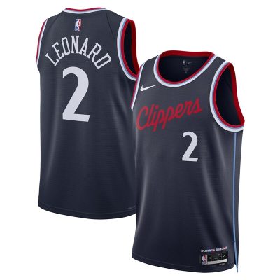 Kawhi Leonard LA Clippers 2024/25 Swingman Jersey - Navy - Icon Edition