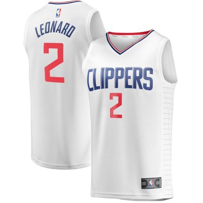 Kawhi Leonard LA Clippers Fast Break Player Jersey - Association Edition - White