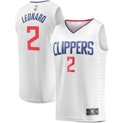 Kawhi Leonard LA Clippers Youth Fast Break Player Jersey - Association Edition - White