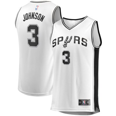 Keldon Johnson San Antonio Spurs Fast Break Association Jersey - White