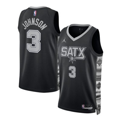 Keldon Johnson San Antonio Spurs Swingman Jersey - Statement Edition - Black