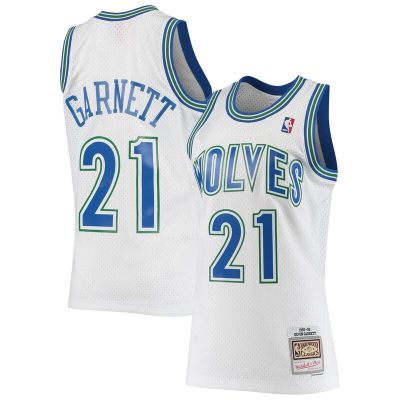 Kevin Garnett Minnesota Timberwolves 1995/96 Hardwood Classics Swingman Jersey - White