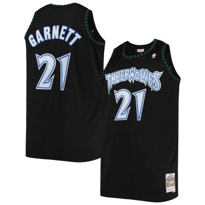 Kevin Garnett Minnesota Timberwolves 1997/98 Big & Tall Hardwood Classics Swingman Jersey - Black