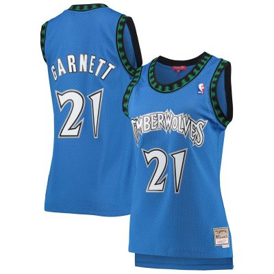 Kevin Garnett Minnesota Timberwolves Women's Hardwood Classics Swingman Jersey - Blue