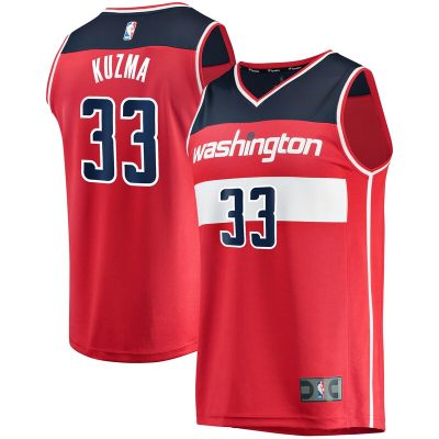 Kyle Kuzma Washington Wizards Fast Break Replica Jersey - Icon Edition - Red