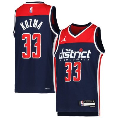 Kyle Kuzma Washington Wizards Youth Swingman Jersey - Statement Edition - Navy