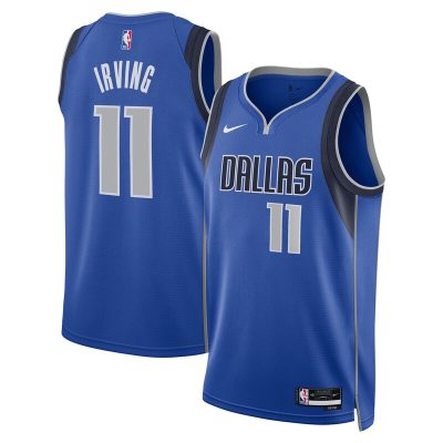 Kyrie Irving Dallas Mavericks Badge Swingman Replica Jersey - Icon Edition - Blue