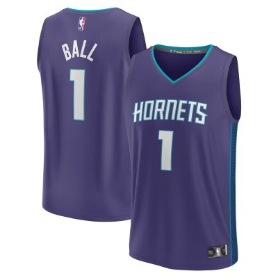 LaMelo Ball Charlotte Hornets Fast Break Replica Player Jersey - Statement Edition - Purple