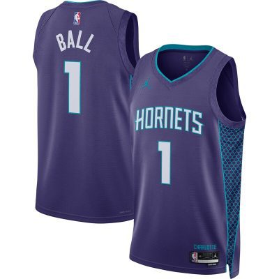 LaMelo Ball Charlotte Hornets Swingman Jersey - Statement Edition - Purple