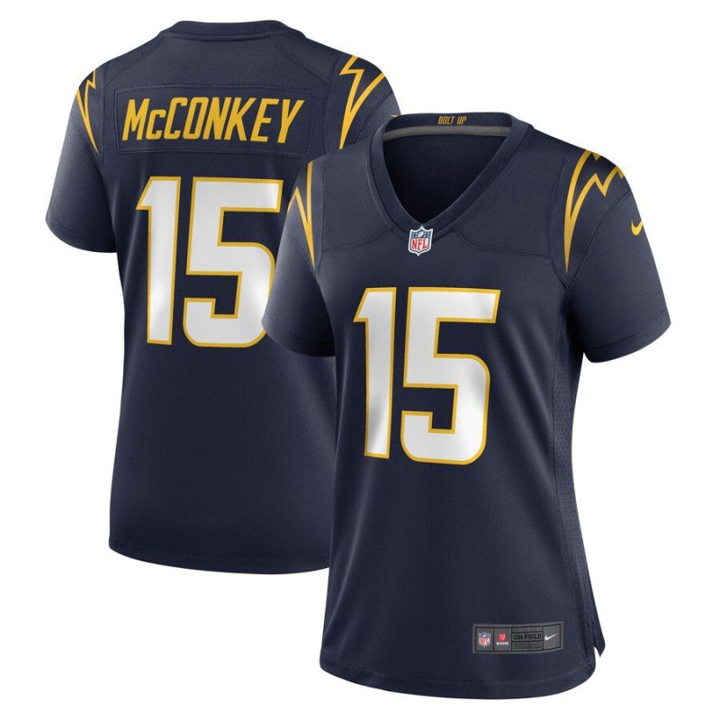 Ladd McConkey Los Angeles Chargers Women's Alternate Game Jersey - Navy