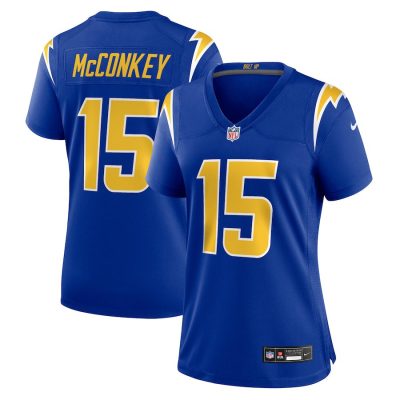 Ladd McConkey Los Angeles Chargers Women's Alternate Game Jersey - Royal