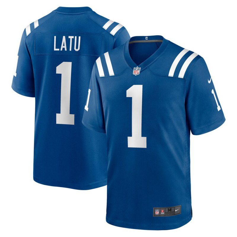 Laiatu Latu Indianapolis Colts 2024 NFL Draft First Round Pick Player Game Jersey - Royal