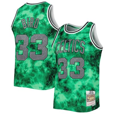 Larry Bird Boston Celtics 1985/86 Galaxy Swingman Jersey - Kelly Green