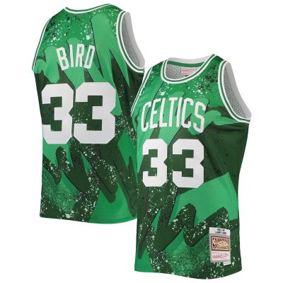 Larry Bird Boston Celtics Hardwood Classics 1985/86 Hyper Hoops Swingman Jersey - Kelly Green