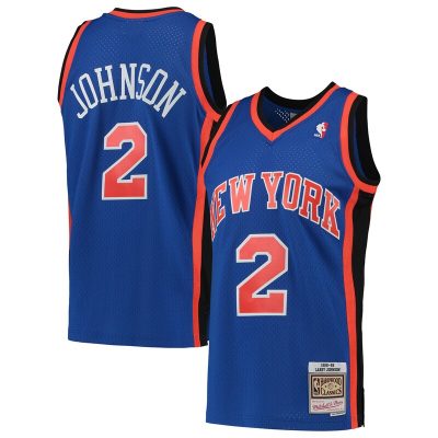 Larry Johnson New York Knicks 1998/99 Hardwood Classics Swingman Jersey - Blue