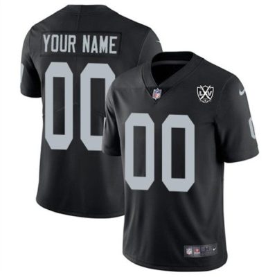 Las Vegas Raiders Active Player Custom Black 2024 65th Anniversary Patch Vapor Football Stitched Jersey