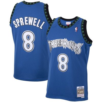 Latrell Sprewell Minnesota Timberwolves 2001/02 Hardwood Classics Swingman Jersey - Blue