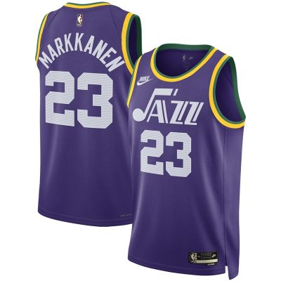 Lauri Markkanen Utah Jazz 2023/24 Swingman Replica Jersey - Classic Edition - Purple