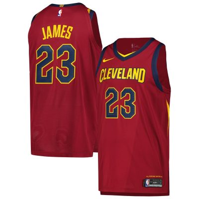 LeBron James Cleveland Cavaliers Player Jersey - Icon Edition - Wine