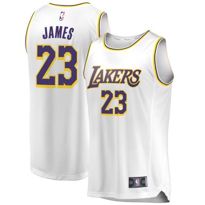 LeBron James Los Angeles Lakers 2018/19 Fast Break Replica Jersey White - Association Edition