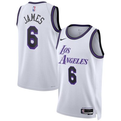 LeBron James Los Angeles Lakers 2022/23 Swingman Jersey - City Edition - White