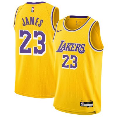 LeBron James Los Angeles Lakers Youth Swingman Jersey - Icon Edition - Gold