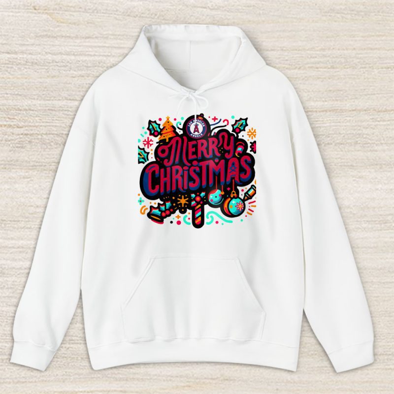 Los Angeles Angels Merry Christmas MLB Gift For Fan Christmas Funny Unisex Hoodie TAS21426