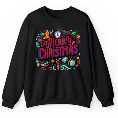 Los Angeles Angels Merry Christmas MLB Gift For Fan Christmas Funny Unisex Sweatshirt TAH21426