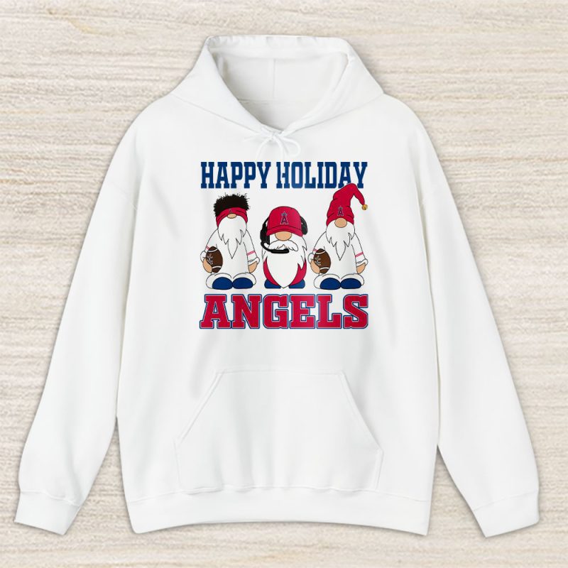 Los Angeles Angels Merry Christmas MLB Gift For Fan Christmas Gnomes Unisex Hoodie TAS21428