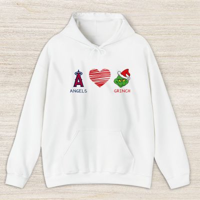 Los Angeles Angels Merry Christmas MLB Gift For Fan Cute Grinch Unisex Hoodie TAS21762