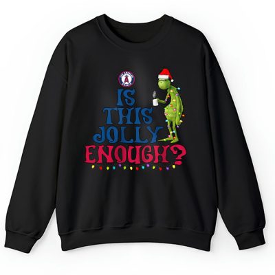 Los Angeles Angels Merry Christmas MLB Gift For Fan Cute Grinch Unisex Sweatshirt TAH21427