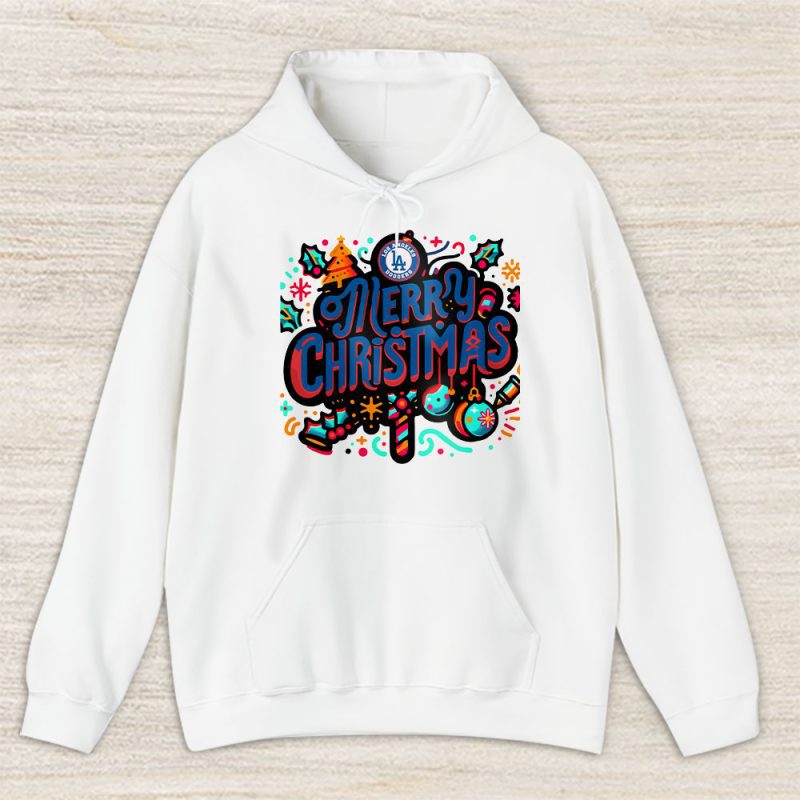 Los Angeles Dodgers Merry Christmas MLB Gift For Fan Christmas Funny Unisex Hoodie TAS21432