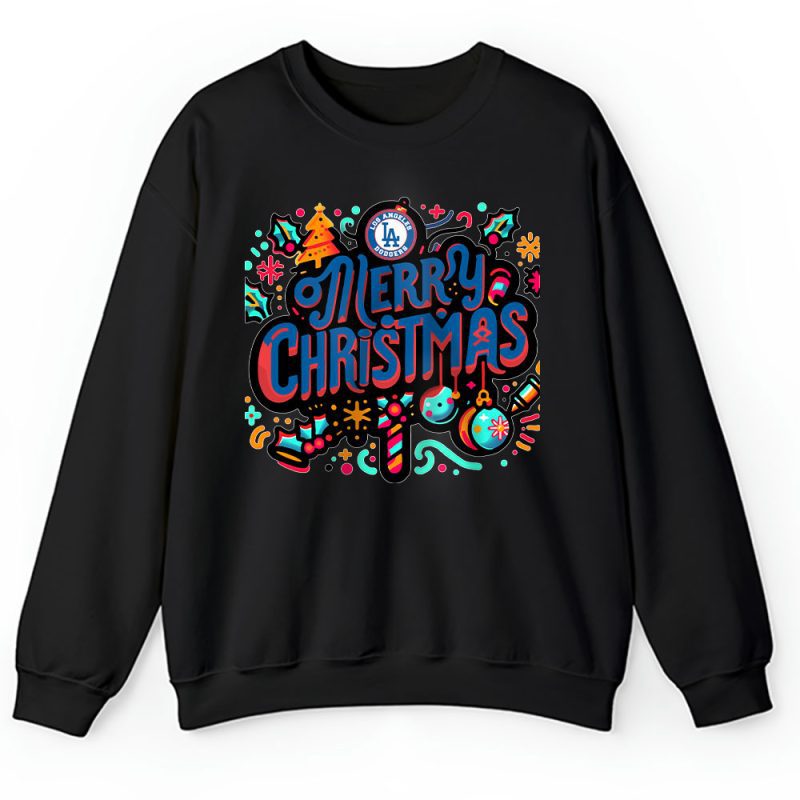 Los Angeles Dodgers Merry Christmas MLB Gift For Fan Christmas Funny Unisex Sweatshirt TAH21432