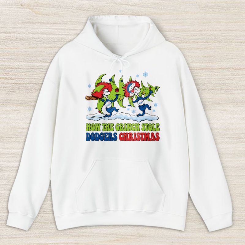 Los Angeles Dodgers Merry Christmas MLB Gift For Fan Cute Grinch Unisex Hoodie TAS21768